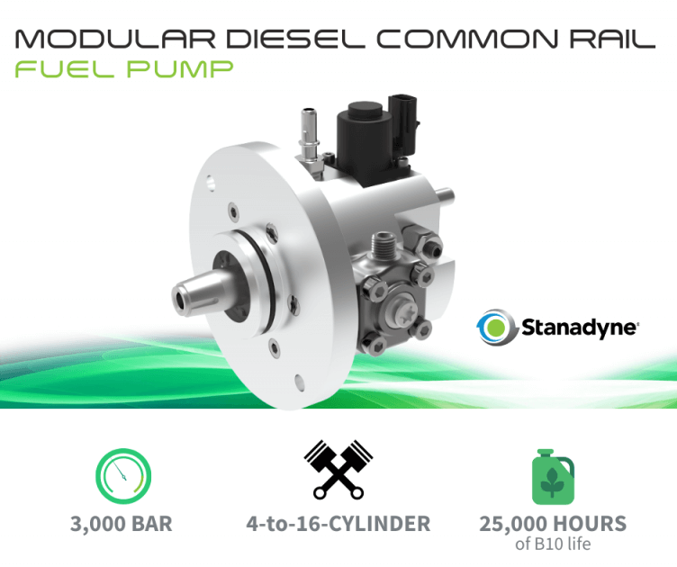 Stanadyne stellt neue modulare Diesel-Common-Rail-Kraftstoffpumpe mit 3.000  Bar vor - Stanadyne